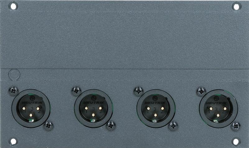 Klotz XLR modul 4 kanály, 28 HP pro MIS, 12 kanálová mřížka