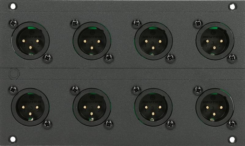 Klotz XLR modul 8 kanál, 28 HP, pro 12 kanálovou mřížku