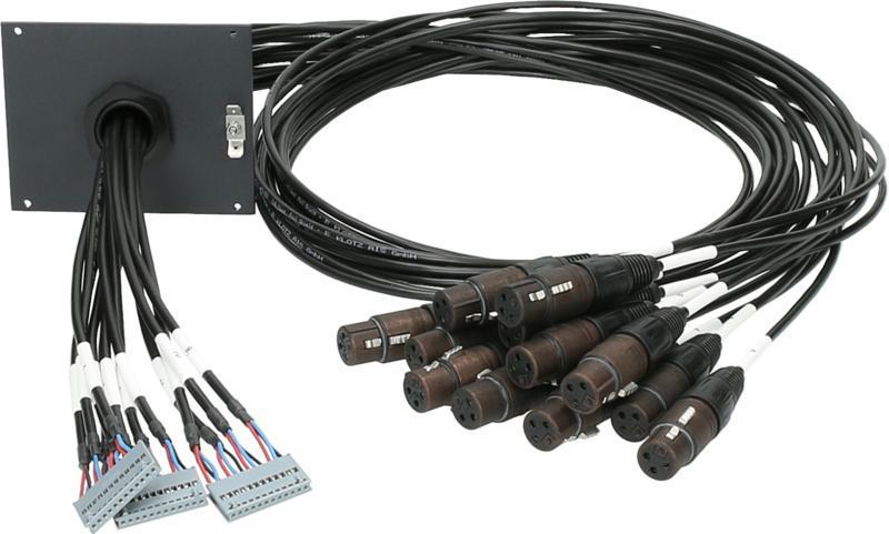 Klotz patch modul 12 kanálový, 21 HP, 12 x XLR 3p, délka 0,8 m