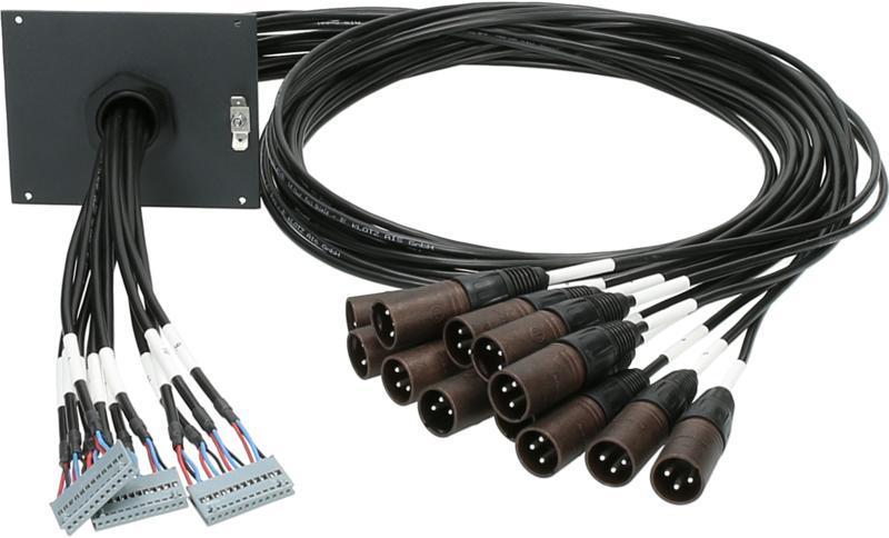 Klotz SUB patch modul 12 kanál, 21 HP, 12 x XLR 3p, 1,5m