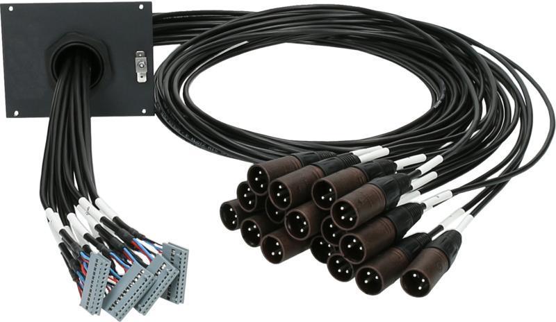 Klotz SUB patch modul 16 kanál, 21 HP, 4x SIL, 16 x XLR 3p
