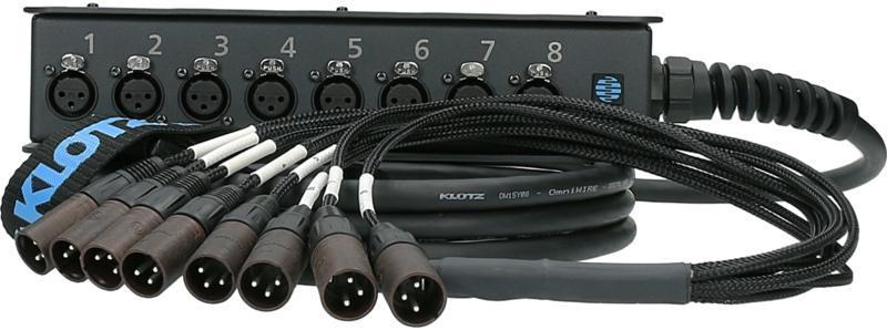 Klotz stagebox s kabelem AES/EBU 8/0 XLR 3p, digitální, 30m