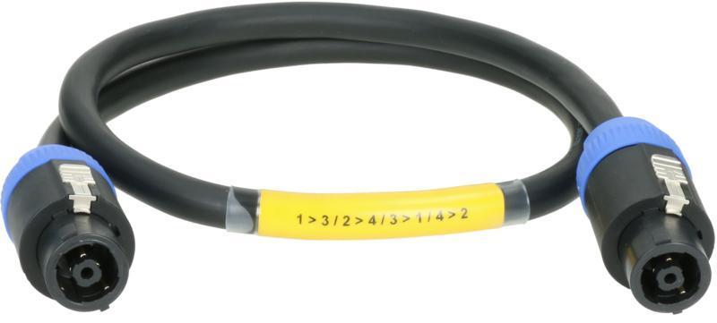 Klotz IM kabel, SpeakON adaptér, 8x2,5 mm², 8p samice/samice, plastový kryt, 2m
