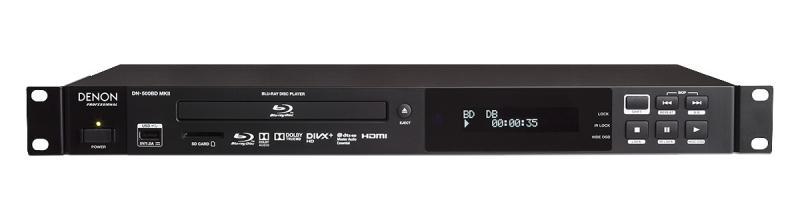 Denon Pro Blu-ray přehrávač, instalace, DVD, USB, Coaxial, XLR