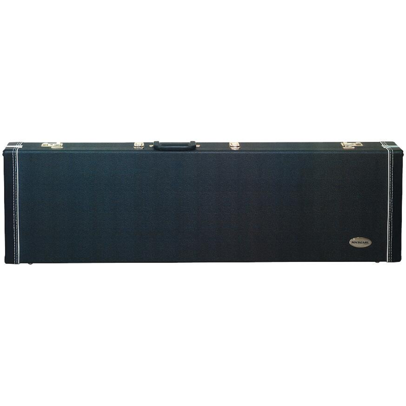 RockCase Kufr na elektrickou baskytaru, černý Tolex, sametová podšívka, přihrádka na příslušenství
