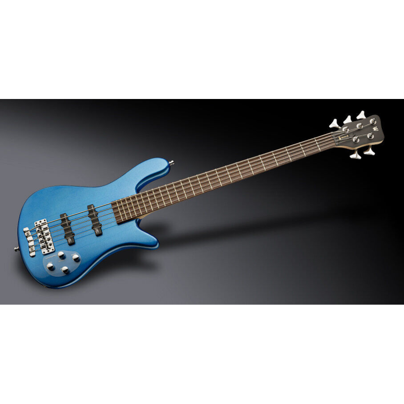 Warwick elektrická basová kytara 5 strun, modrá, RockBass Streamer LX