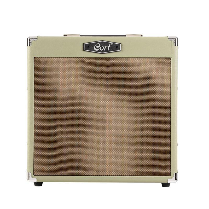 Cort kytarový zesilovač s reverbem, 30 Watt, Bluetooth, pastelově zelený