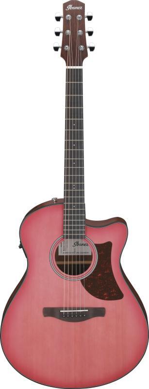 Ibanez AAM50CE-CRO elektroakustická kytara 6 strun, korálově červený burst