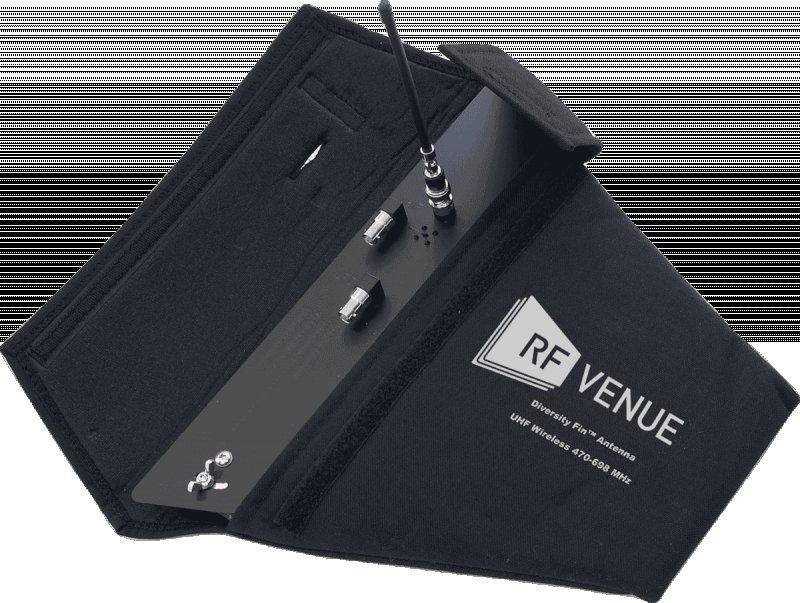 RF Venue pasivní anténa, 470-698MHz, hybridní, montáž na zeď, černá