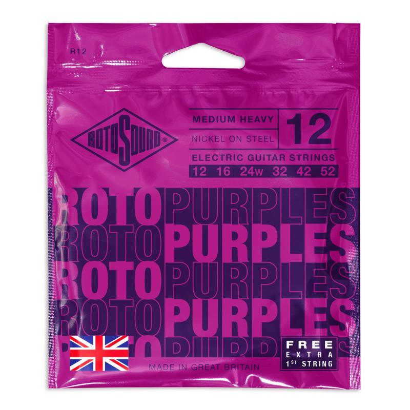 Rotosound Elektrické kytarové struny, niklové, medium heavy, 12-52