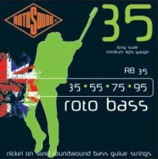 Rotosound Bassové struny, niklové, 35 55 75 95