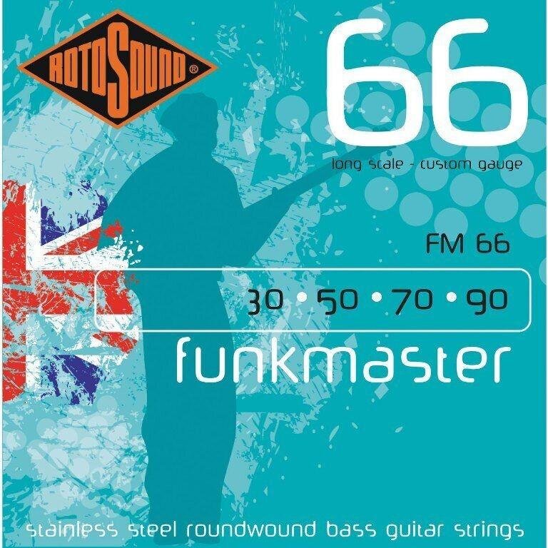 Rotosound Bassové struny, nerezová ocel, FUNKMASTER 30 50 70 90