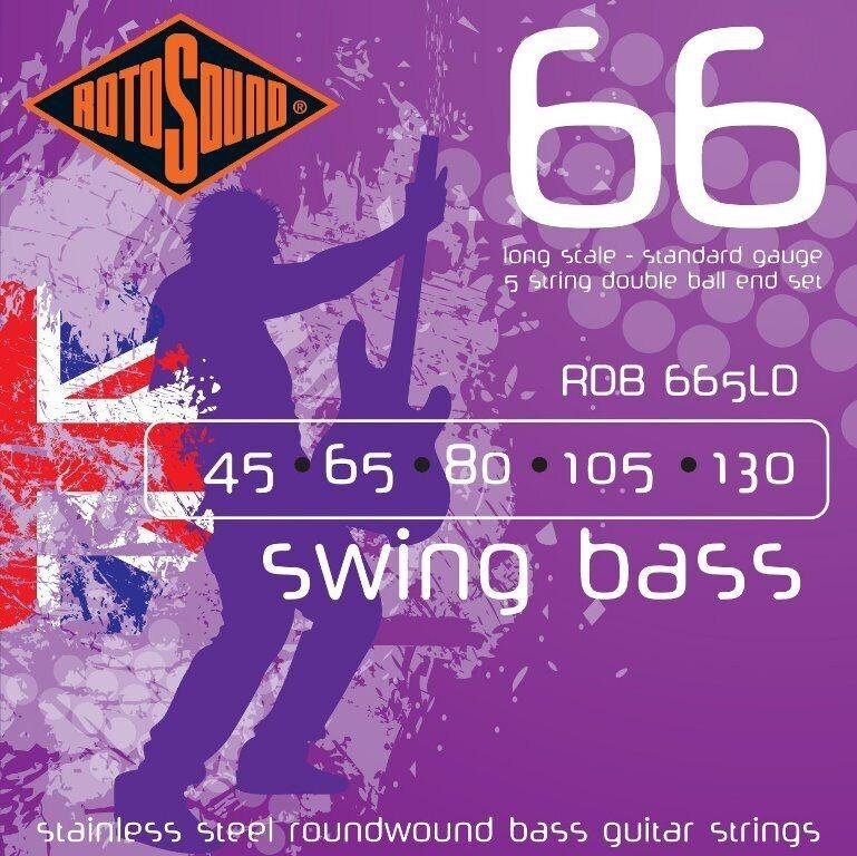Rotosound Sada strun pro basovou kytaru, nerezová ocel, 5 strun