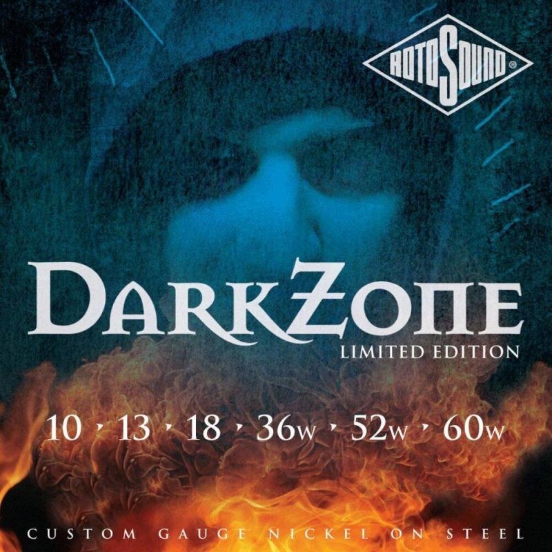 Rotosound Nikkel elektrické kytarové struny, 10-60 Dark zone