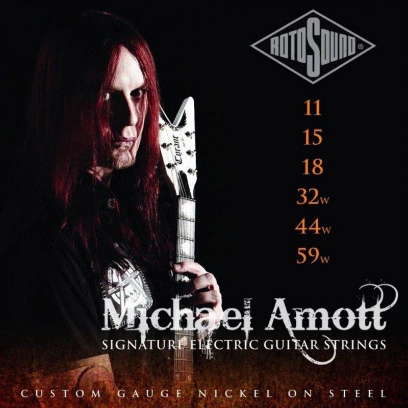 Rotosound Nikkel elektrické kytarové struny, Michael Amott signature, 11-59