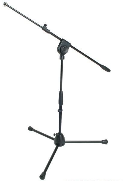 PROEL Mikrofonový stojan třínožkový, výška 570-1000 mm, rameno 540-840 mm, černý