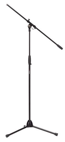 PROEL Mikrofonový stojan třínožkový, výška 975-1580 mm, rameno 820 mm, černý