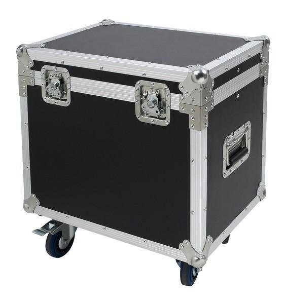 PROEL Rack box, mobilní, 600x400x500 mm, černá, 8 mm tloušťka, 100 mm kola