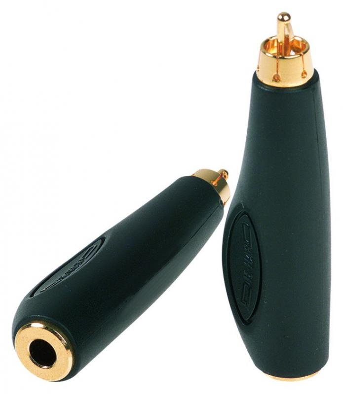 DH ONEHERO adaptér, RCA samec - 6,3mm mono jack zásuvka