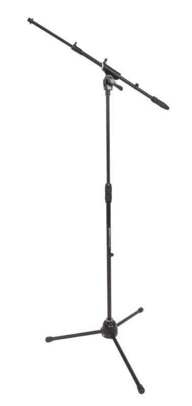 DH mikrofonový stojan, 3 nohy, výška: 990-1690mm, hmotnost: 2,9kg, černý
