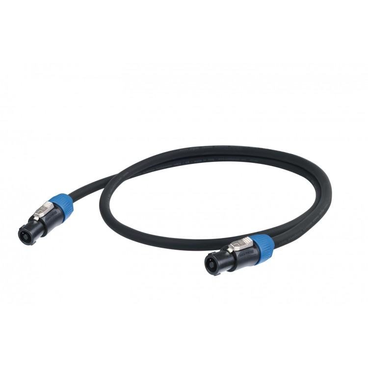 Proel IM kabel 0,25 m, 4P, černý, Neutrik SPEAKON konektory, 2x NL4FX