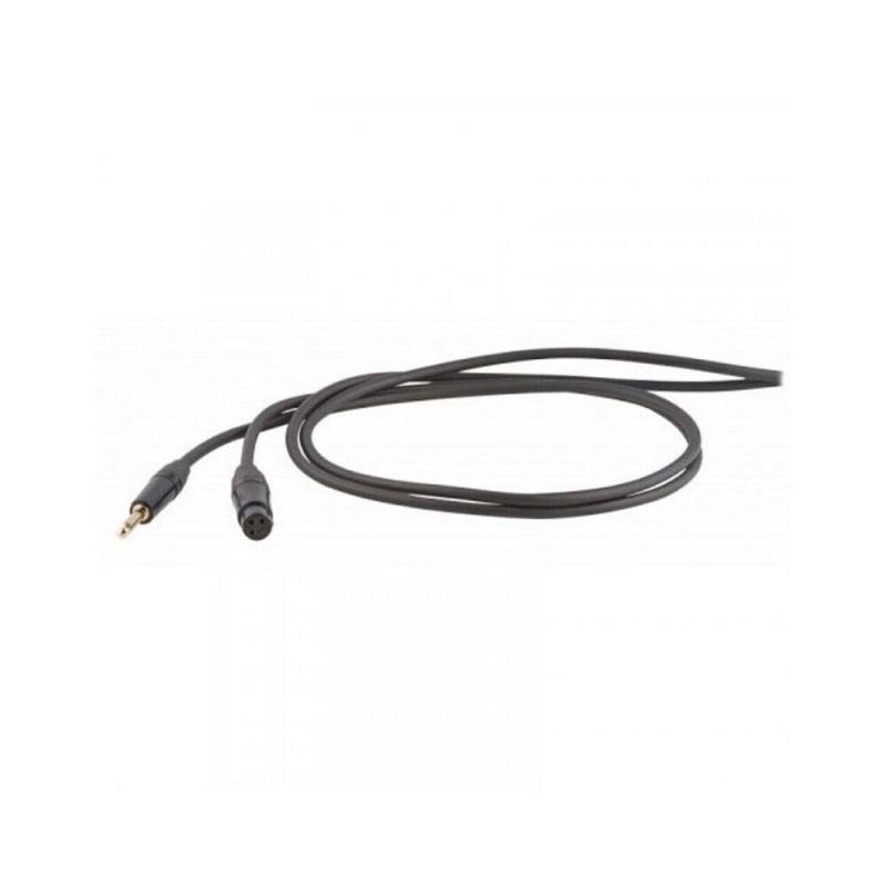 DH mikrofonní kabel, 1 m, asymetrický, 6,3mm mono jack - 3P XLR