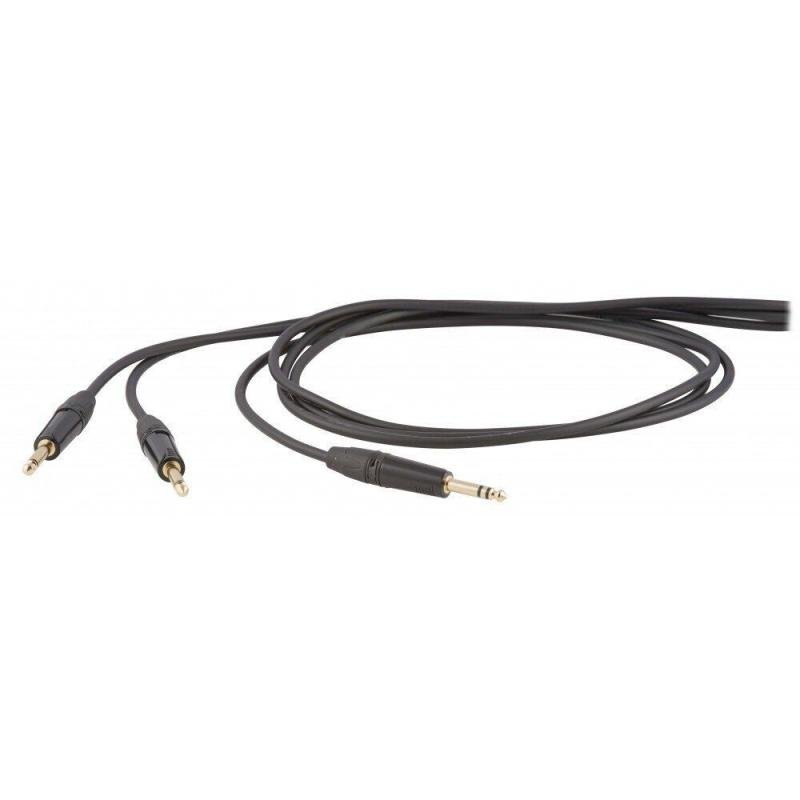 DH IM kabel, 5 m, ONEHERO 1x 6,3mm stereo jack - 2x 6,3mm mono jack
