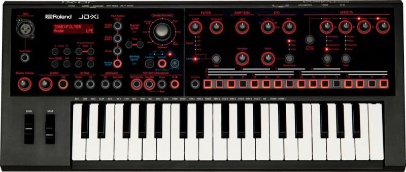 Roland syntezátor analogový/digitální crossover vocoder, 37 mini kláves