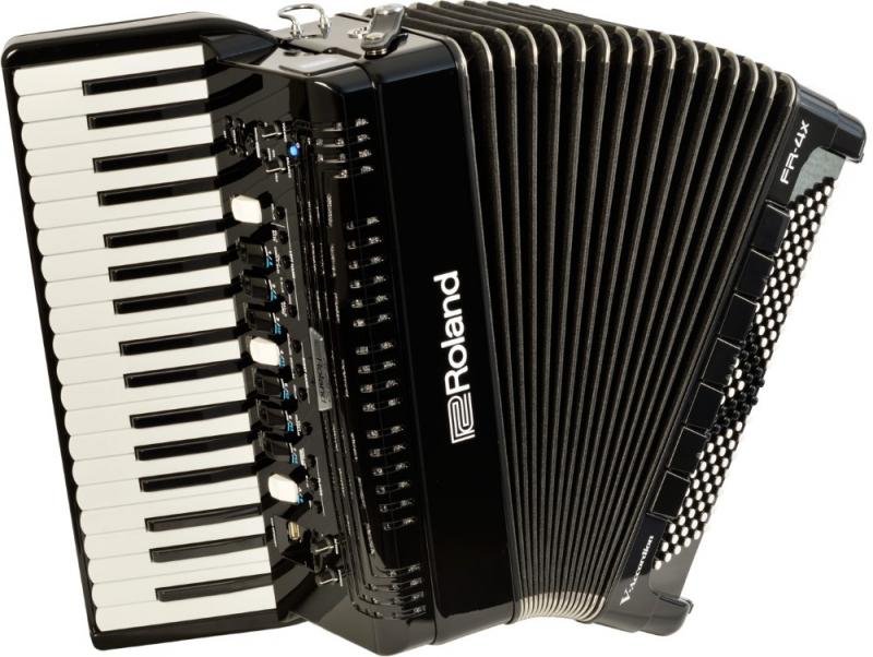 Roland digitální harmonika s vestavěným reproduktorem, černá