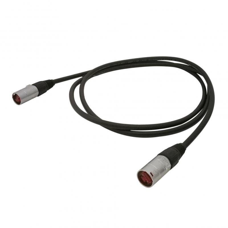 Proel Kabel CAT5e S/FTP, Hirose RJ45, Neutrik kryt, 2m