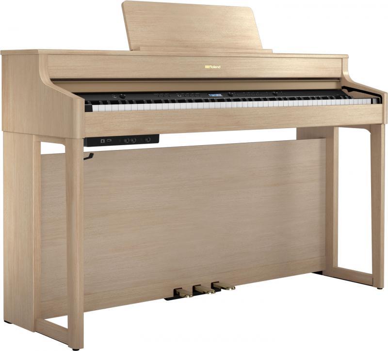 Roland digitální piano 2 reproduktory, PHA-4 klaviatura, 324 zvuků, 384 hlasů polyfonie, světlý dub