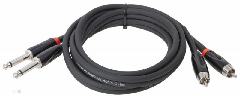 Roland kabel 3m DUAL RCA-DUAL 6,3mm TR jack