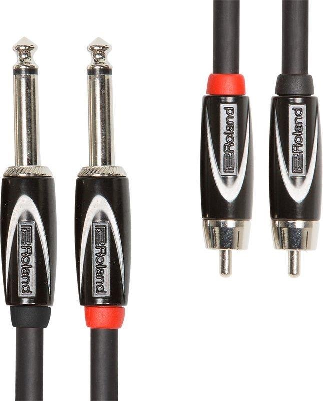 Roland kabel 4,5m DUAL RCA-DUAL 6,3mm TR jack