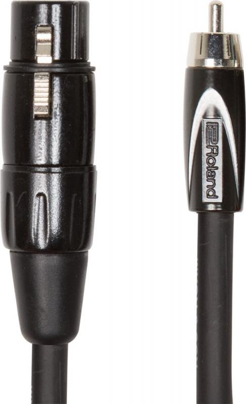 Roland kabel 1,5m XLR(M) - RCA, audio připojení