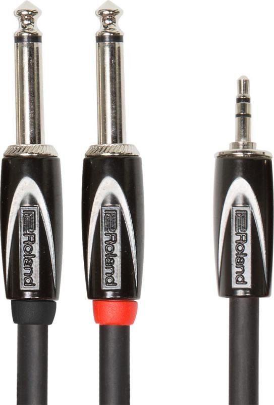 Roland kabel 4,5m 3,5mm TRS jack-DUAL 6,3mm TR jack Y-kabel
