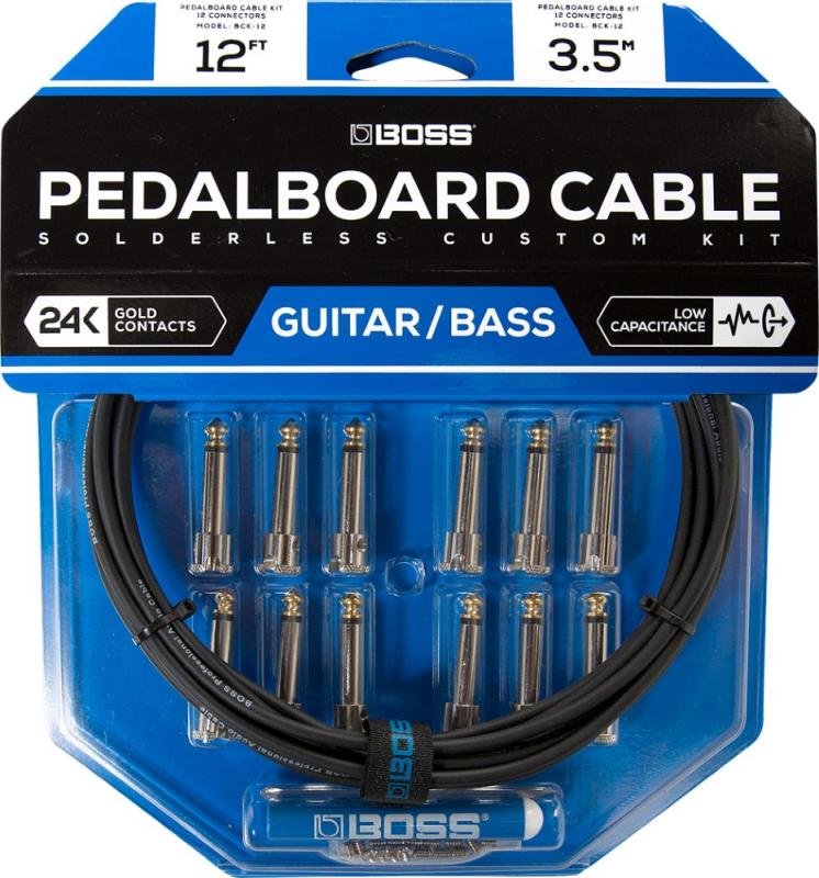 BOSS pedálový kabel, 12 konektorů, 3.6m