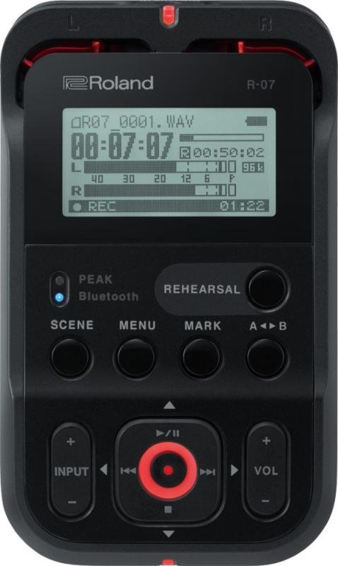 Roland digitální rekordér, přenosný, černý