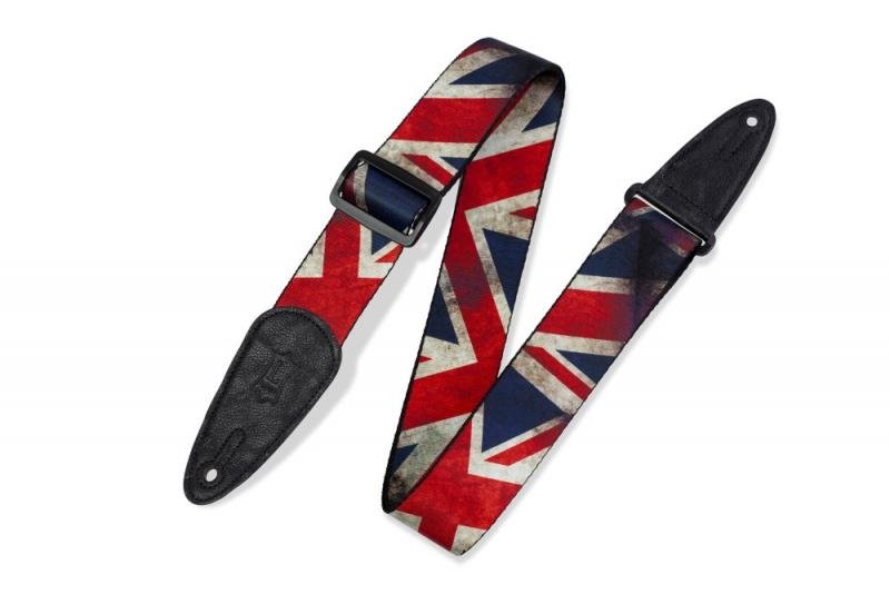 Levy's Kytarový popruh, sublimačně tištěný, polyester, 5cm široký, 165cm dlouhý