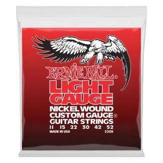 Ernie Ball Sada elektrických kytarových strun, Light Wound W/Wound G, Nikel/ocel, 11-52
