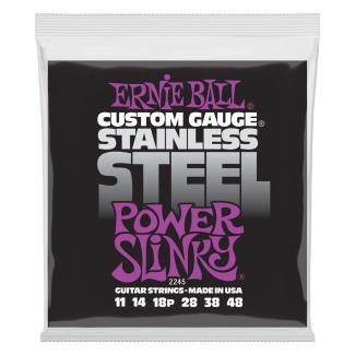 Ernie Ball Sada strun pro elektrickou kytaru Power Slinky, nerezová ocel, 11-48