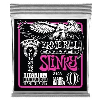 Ernie Ball Sada elektrických kytarových strun Super Slinky Coated RPS, 9-42