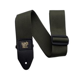 Ernie Ball popruh na kytaru, olivově zelený, šířka: 5 cm, nastavitelná délka: 104-182 cm