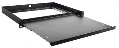PROEL ADRK2PE Rack fiók, 1U, kihúzható, fekete, fém, belső mé: 315 mm
