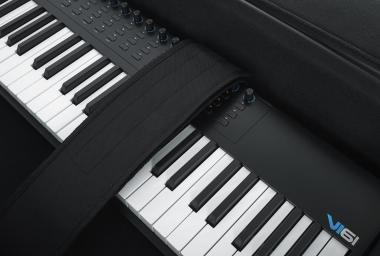 Gator GK-49 Könnyű, EPS szivacsos, merev keyboard táska kerékkel, 49 billentyűs hangszerhez