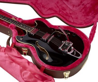 Gator GW-335-BROWN Deluxe fa keménytok 335-ös stílusú üreges testű elektromos gitárhoz