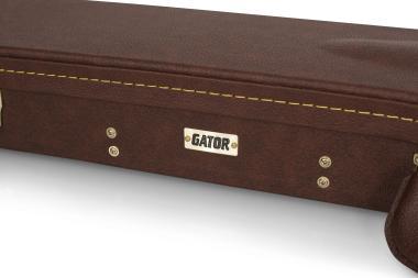 Gator GW-SG-BROWN Deluxe fa keménytok SG fazonú elektromos gitárhoz, vintage barna borítás