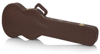 Gator GW-SG-BROWN Deluxe fa keménytok SG fazonú elektromos gitárhoz, vintage barna borítás