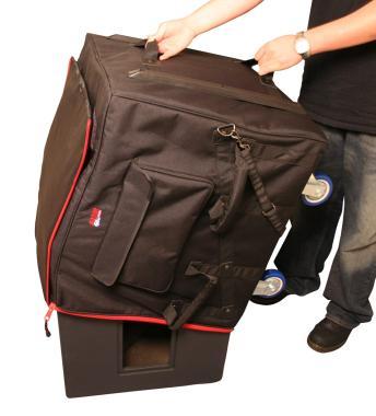 Gator G-SUB2225-24BAG Mélyhangfal szövet táska beépített görgőkkel, Cerwin Vega, JBL, Mackie kompatibilis
