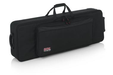 Gator GK-61-SLIM Keskeny, könnyű, EPS szivacsos, merev keyboard táska kerékkel, 61 billentyűs hangszerhez