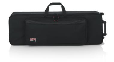 Gator GK-61-SLIM Keskeny, könnyű, EPS szivacsos, merev keyboard táska kerékkel, 61 billentyűs hangszerhez